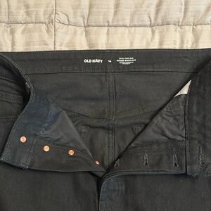 Old Navy extra high rise kicker boot cut black jeans